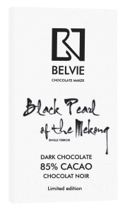 Black peart of the Mekong 85% - Socola Belvie - Công Ty TNHH SX TM Belvie Chocolate